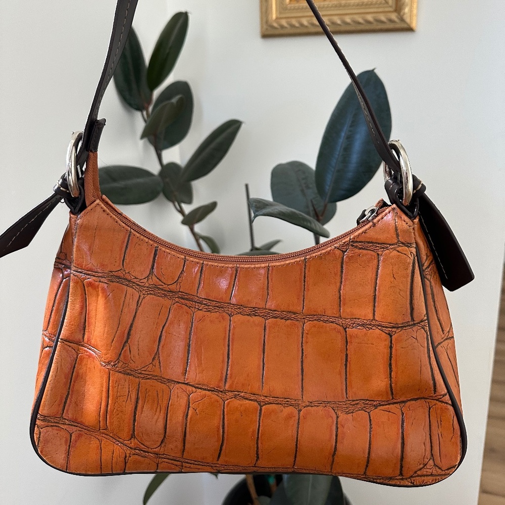 Women’s Hobo Vintage Faux Leather Crocodile Print Coldwater Creek Bag